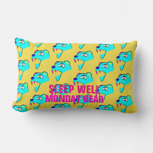 Schlaf gut Montag Bären Lendenkissen
