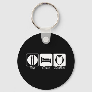 Schlaf im Jay essen Schlüsselanhänger