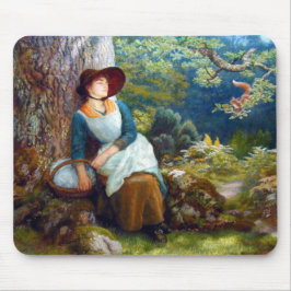 Schlaf im Wald (von Arthur Hughes) Mousepad