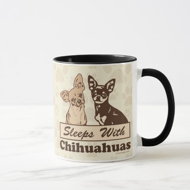 Schlaf mit Chihuahuas-niedlichem Hund Tasse (Rechts)