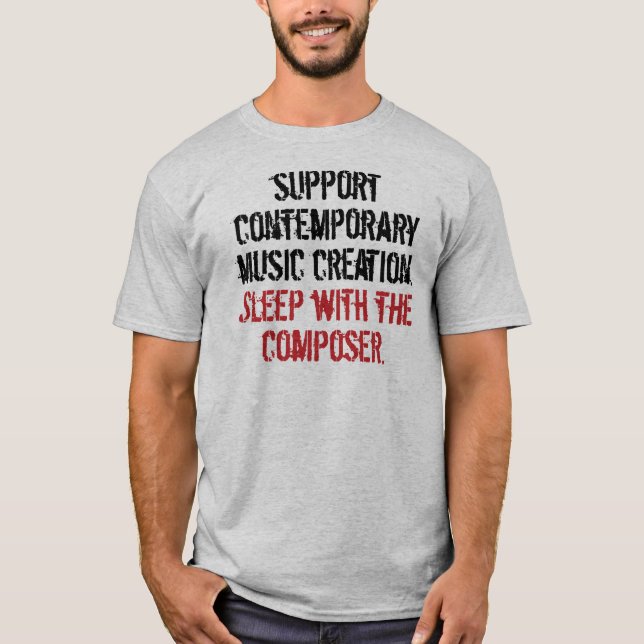 Schlaf mit dem Komponisten T-Shirt (Vorderseite)