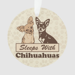 Schlaf mit den Chihuahuas niedlich Ornament