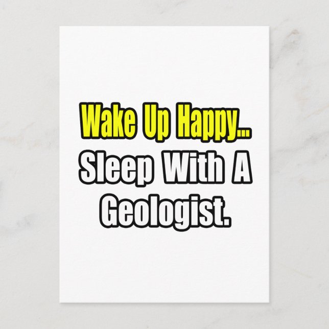 Schlaf mit einem Geologen Postkarte (Vorderseite)