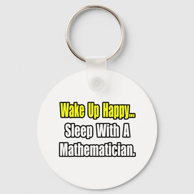 Schlaf mit einem Mathematiker Schlüsselanhänger (Vorderseite)