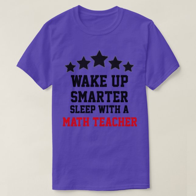 Schlaf mit einem Mathematiklehrer T-Shirt (Design vorne)