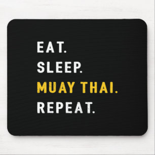 Schlaf Muay Thai Lustig Mma Kickboxen Essen Mousepad