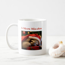 Schlaf Schläfer mit Weihnachtsmut Funny Mug