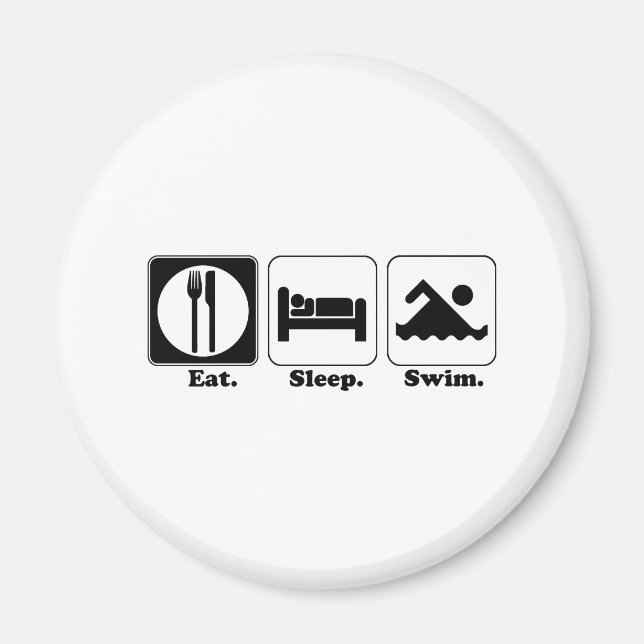 Schlaf schwimmen magnet (Vorne)