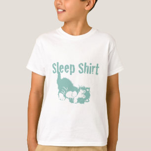 Schlaf Shirt in Grün