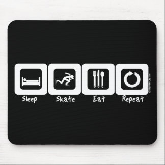 Schlaf-Skate essen Wiederholung Mousepad