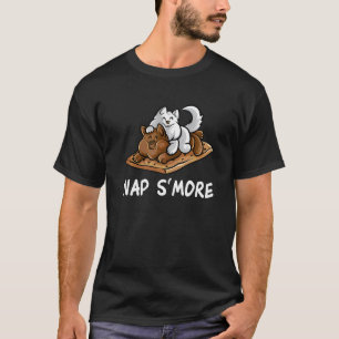 Schlaf S'more Marshmallow Camper Katze Camping Lag T-Shirt