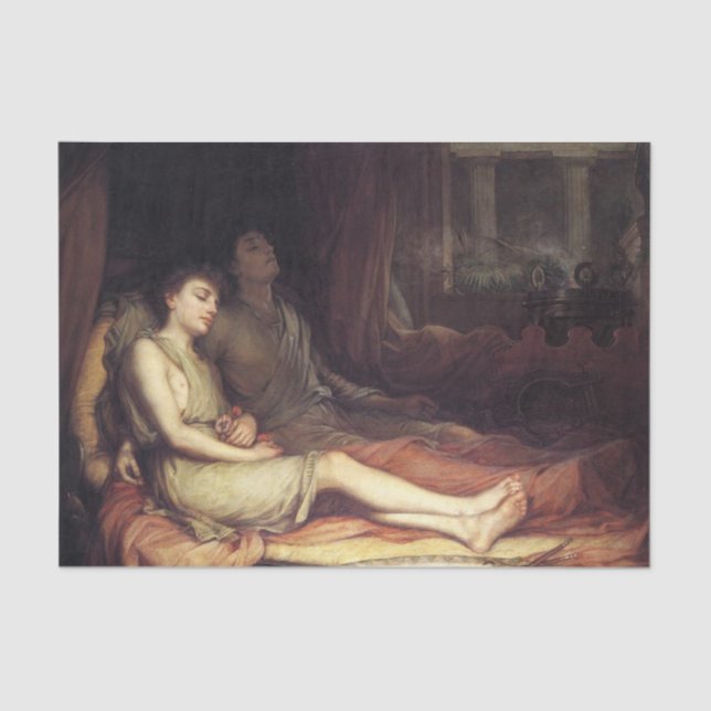 Schlaf und sein halber Bruder Tod (Kummer) Seidenpapier (Vorderseite)