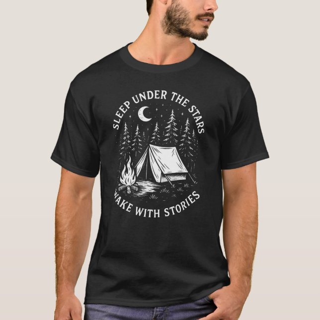 Schlaf unter den Sternen T-Shirt (Vorderseite)