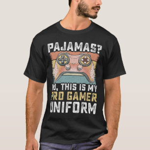 Schlafanzug Kein Pro Gamer Lustige Videospiele Jun T-Shirt