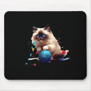 Schlafanzug-Ragdoll-Katze Perfekt für Katzenliebha Mousepad