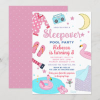 Schlafbadparty Pink Mädchen Tween-Teenager-Geburts
