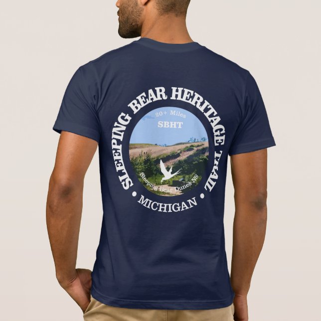 Schlafbär HT (Fahrrad c) T-Shirt (Rückseite)