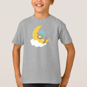 Schlafbär, kleiner Bär, Bär auf dem Mond T-Shirt