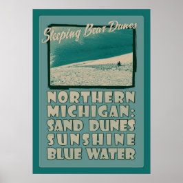 SchlafbärenDunes Nord-Michigan Poster