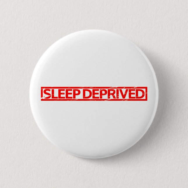 Schlafbedingte Briefmarke Button (Vorderseite)