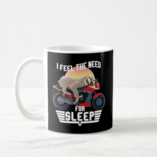 Schlafbedürfnis | Funny Sloth Kaffeetasse (Links)