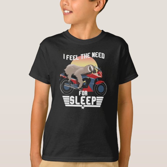 Schlafbedürfnis | Funny Sloth T-Shirt (Vorderseite)