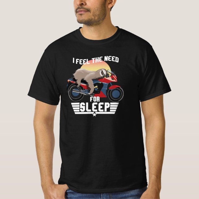 Schlafbedürfnis | Funny Sloth T - Shirt (Vorderseite)