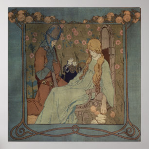 Schlafbehagen von Heinrich Vogeler. Poster