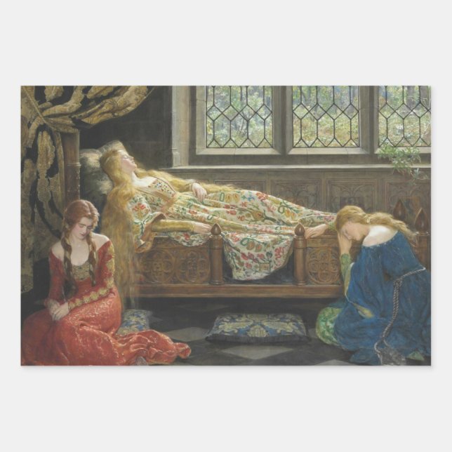 Schlafbehagen (von John Collier) Geschenkpapier Set (Vorderseite)