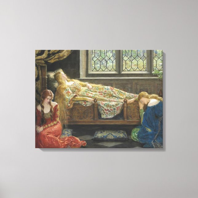 Schlafbehagen (von John Collier) Leinwanddruck (Vorderseite)