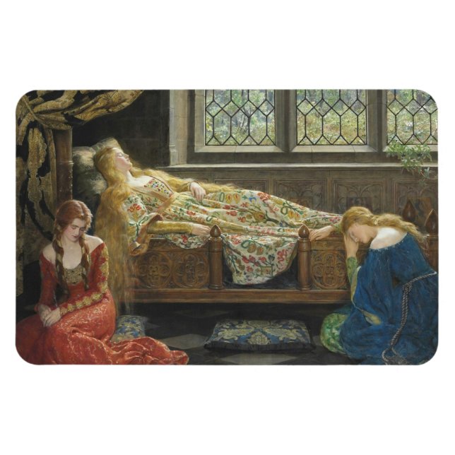 Schlafbehagen (von John Collier) Magnet (Horizontal)