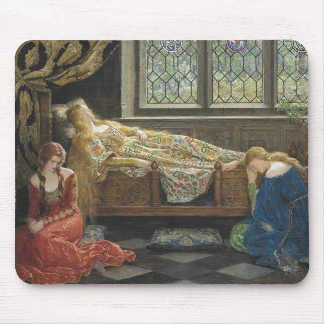 Schlafbehagen (von John Collier) Mousepad (Vorne)