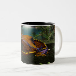 Schlafdrache Zweifarbige Tasse