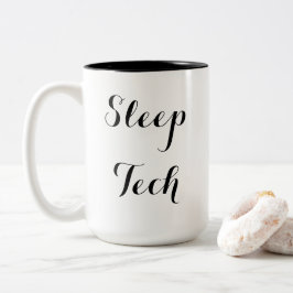 Schlafe Tech-Tasse Zweifarbige Tasse