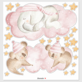 SchlafElephant Koala Bären Schlafzimmer Set von Aufkleber