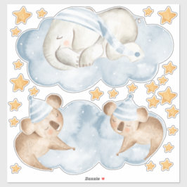SchlafElephant Koala Bären Schlafzimmer Set von Aufkleber