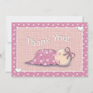 Schlafen Baby Dusche Matching Danke Karten