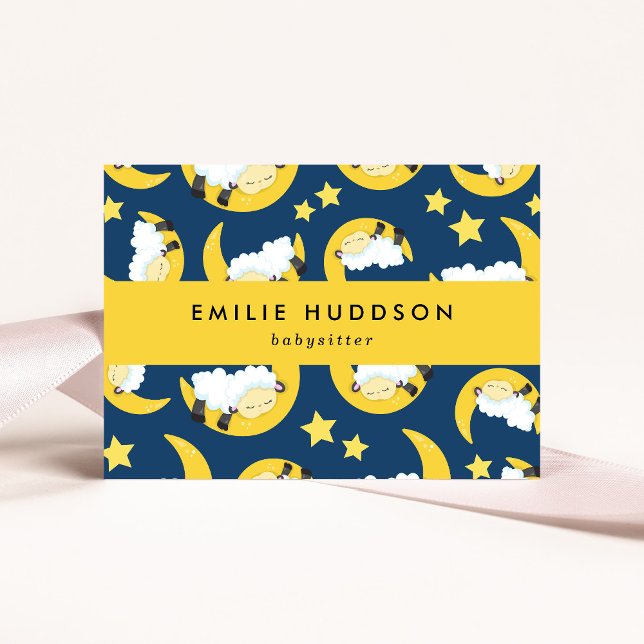 Schlafen, Babysitter, Tagesbetreuung, Kinderbetreu Visitenkarte (Von Creator hochgeladen)