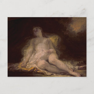 Schlafen Bacchante Postkarte