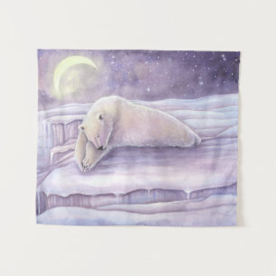 Schlafen Bär Fantasy Fantasy Naturerlebnis Kunst, Wandteppich