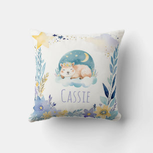 Schlafen Capybara Boho Name Kinderzimmer Pillow Kissen