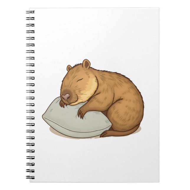 Schlafen Capybara Sleepybara Notizblock (Vorderseite)