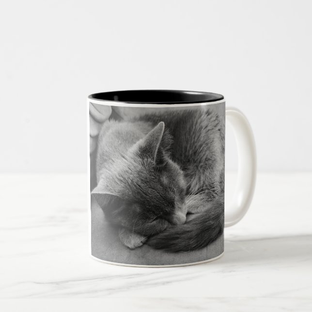 Schlafen Chat-Tasse Zweifarbige Tasse (VorderseiteRechts)