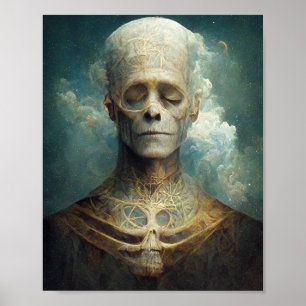 Schlafen Death Dark Fantasy Sci-Fi Art Poster