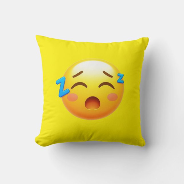 Schlafen Emoji PILLOW Kissen (Vorderseite)