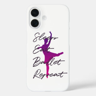 Schlafen Essen Ballett Wiederholen Balletcore – Ro iPhone 16 Hülle