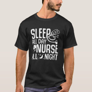 Schlafen Ganztagskur Ganztagsnacht Abendgarten N T-Shirt