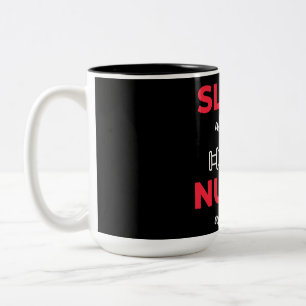 Schlafen Ganztagsnähe Zweifarbige Tasse