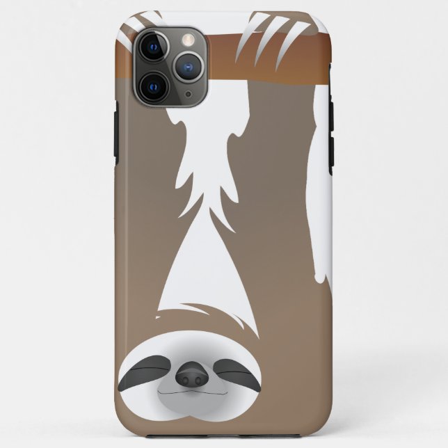 Schlafen Hanging Brown Sloth Case-Mate iPhone Hülle (Rückseite)