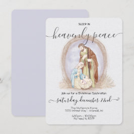 Schlafen im Himmlischen Friedenskrippen Weihnachte Einladung